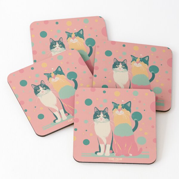 Item preview, Cat Couple - Chic Chat Créations ref.001 designed and sold by ChicChat.