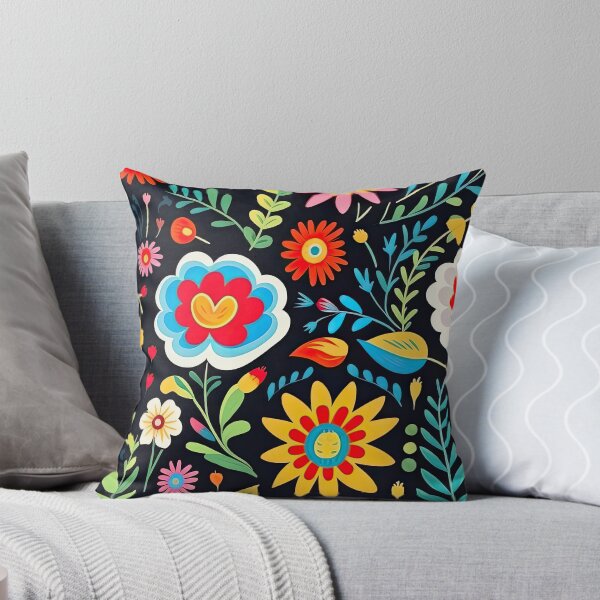 Item preview, Mexican Floral Pattern Colorful Flowers In A Frame 8 designed and sold by elvisg03.