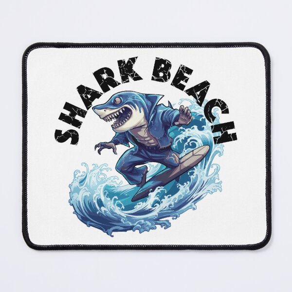 Item preview, Shark Surfing - Shark Beach (Black Lettering) designed and sold by VelvetRoom.