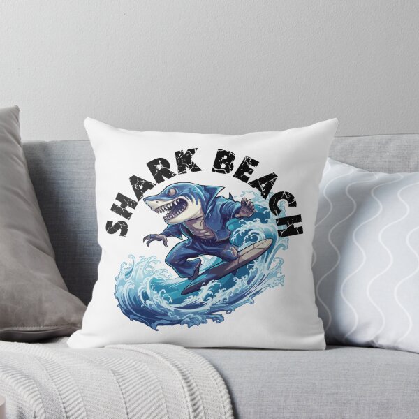 Item preview, Shark Surfing - Shark Beach (Black Lettering) designed and sold by VelvetRoom.