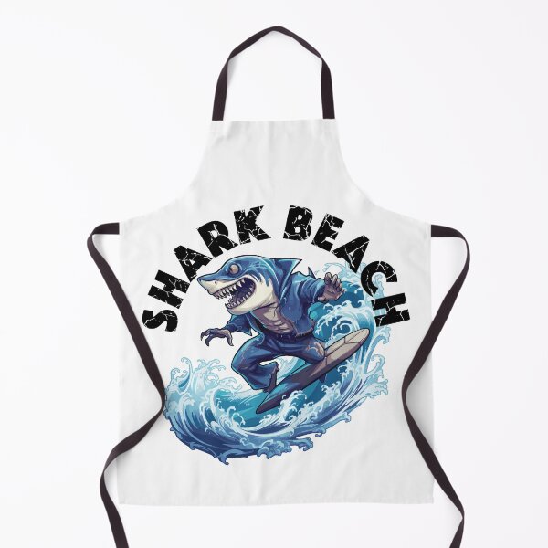 Item preview, Shark Surfing - Shark Beach (Black Lettering) designed and sold by VelvetRoom.