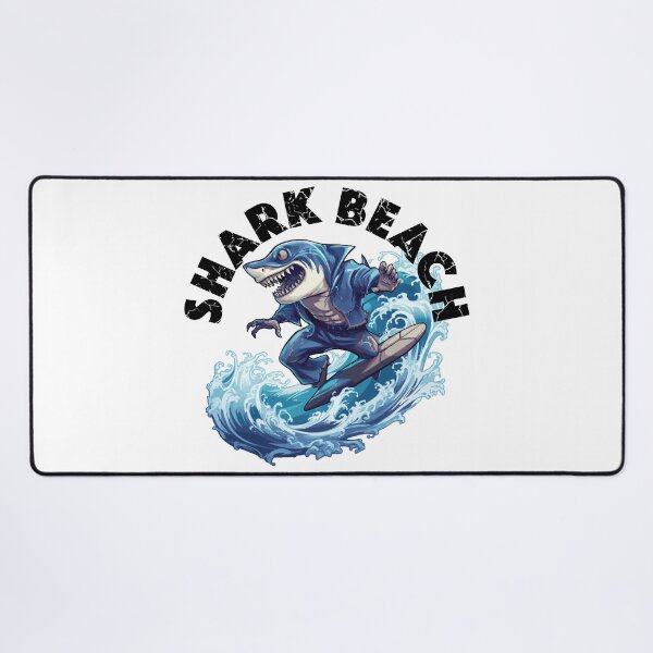 Item preview, Shark Surfing - Shark Beach (Black Lettering) designed and sold by VelvetRoom.