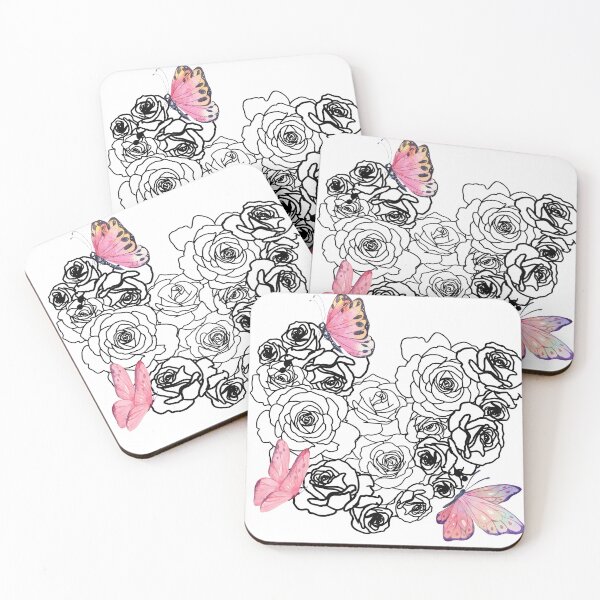 Item preview, Sweet flowers and butterfly  designed and sold by upupupshop.