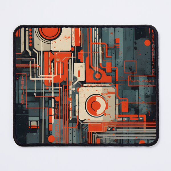 Item preview,  Cyber technology pattern designed and sold by ArtWearSplash.