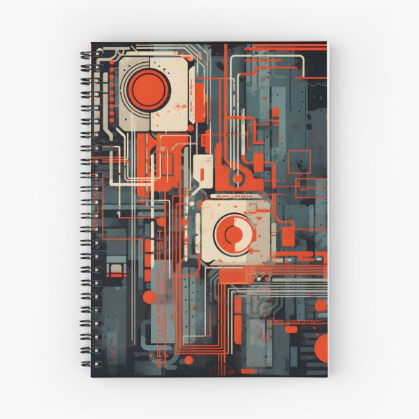 Item preview,  Cyber technology pattern designed and sold by ArtWearSplash.