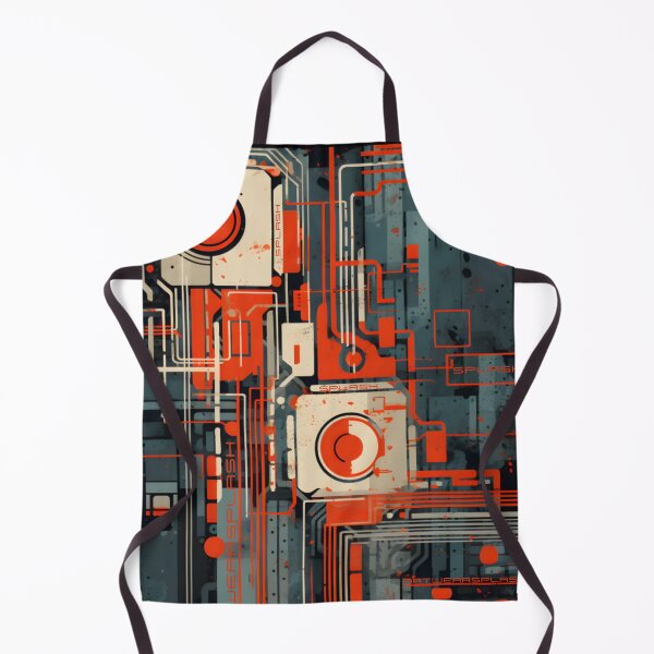 Item preview, Cyber technology pattern designed and sold by ArtWearSplash.