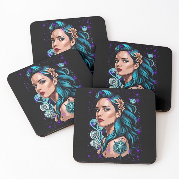 Item preview, Woman with flowers in her hair designed and sold by HarridanCreates.