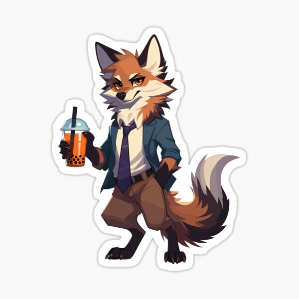 Item preview, Maned Wolf Boba Tea designed and sold by cave-canvas.