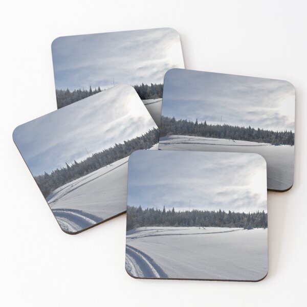 Item preview, A snowmobile track in a field designed and sold by Claude Laprise.