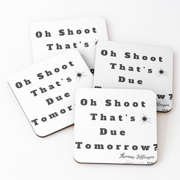 Item preview, Oh shoot that's due tomorrow funny stickers  designed and sold by Avenue-Elegance.