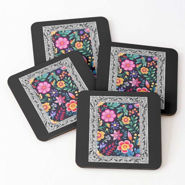 Item preview, Mexican Floral Pattern Colorful Flowers In A Frame 10 designed and sold by elvisg03.