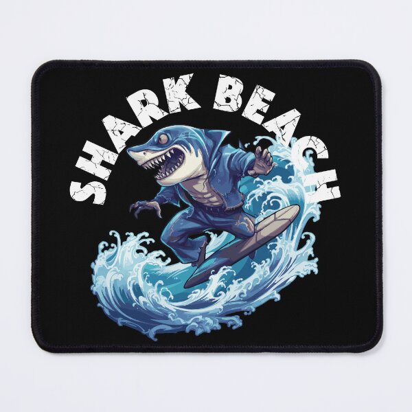 Item preview, Shark Surfing - Shark Beach (White Lettering) designed and sold by VelvetRoom.
