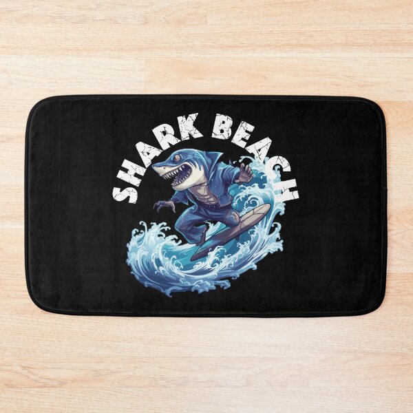 Item preview, Shark Surfing - Shark Beach (White Lettering) designed and sold by VelvetRoom.