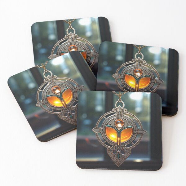 Item preview, Art Nouveau-inspired pendant  designed and sold by Whimsicalhub.