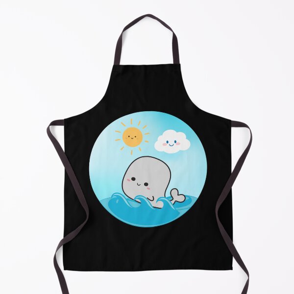 Item preview, Cute Beluga Whale Swimming Cartoon Illustration designed and sold by kuremureDesign.