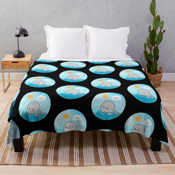 Item preview, Cute Beluga Whale Swimming Cartoon Illustration designed and sold by kuremureDesign.