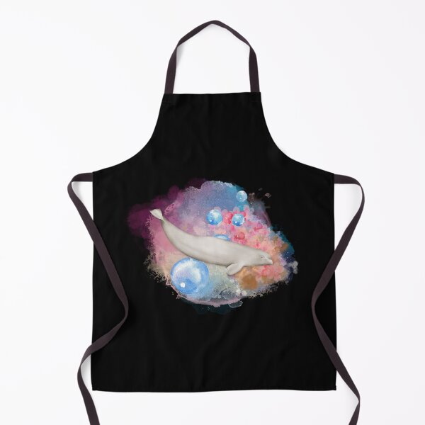 Item preview, Beluga Whale Swimming Watercolor Illustration designed and sold by kuremureDesign.