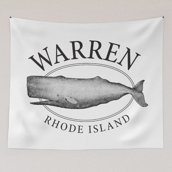 Item preview, Warren Rhode Island Vintage Whale Design designed and sold by Futurebeachbum.