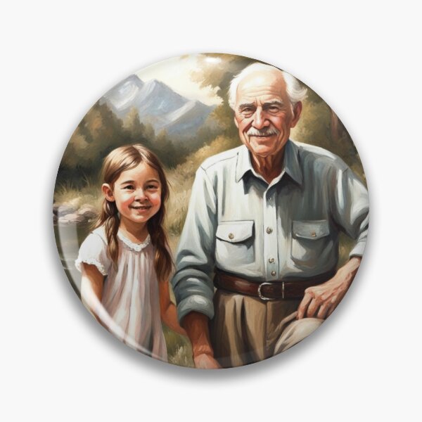 Artikelvorschau, Opa und Enkelin erkunden die Natur entworfen und verkauft von Gabriela McDaniel.