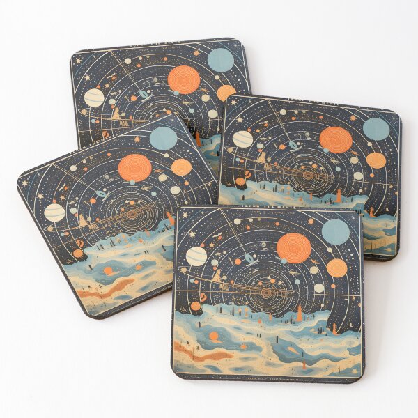 Item preview, Exploring the Mysteries of the Universe through Collage and Information Design designed and sold by Shirtastically.