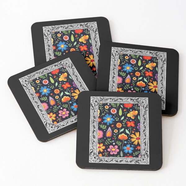 Item preview, Mexican Floral Pattern Colorful Flowers In A Frame 11 designed and sold by elvisg03.