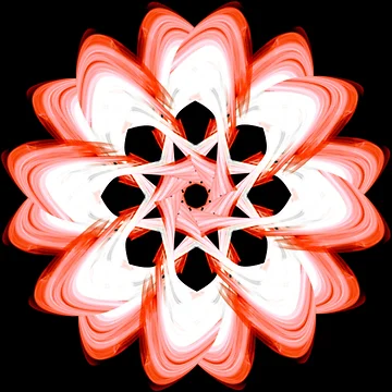 Artwork thumbnail, Red flower by Meo Design
