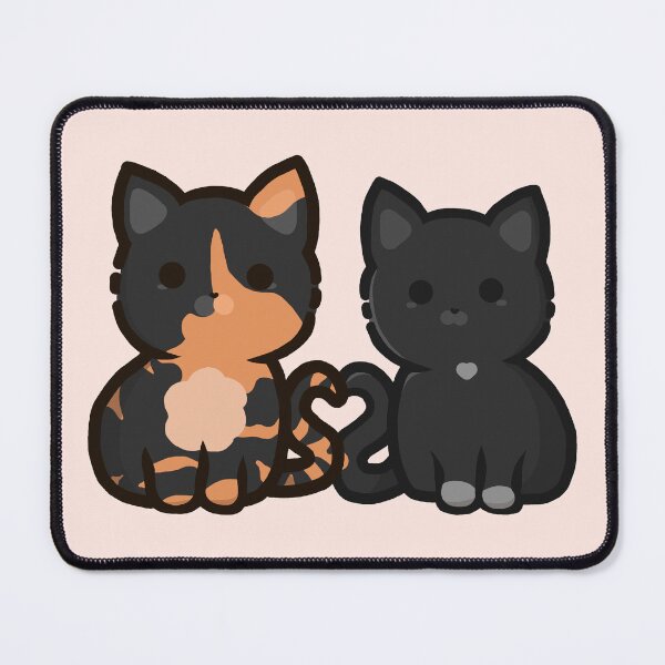 Item preview, Cat Couple- tortoiseshell and black designed and sold by Biszkompt.