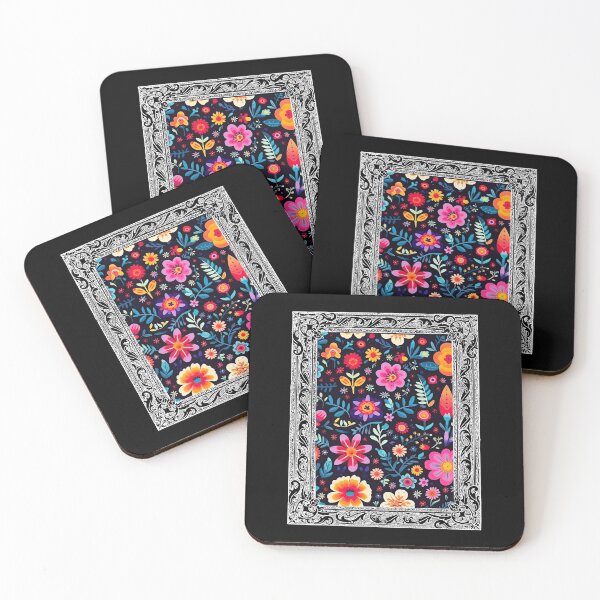 Item preview, Mexican Floral Pattern Colorful Flowers In A Frame 12 designed and sold by elvisg03.