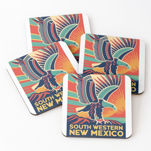 Item preview, Southwestern Eagle Deco Zia New Mexico Cinematic vibrant designed and sold by sadedream.