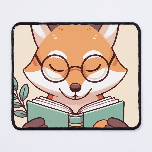 Item preview, Scholarly Fox Immersed in Literary Adventure designed and sold by OniumEth.