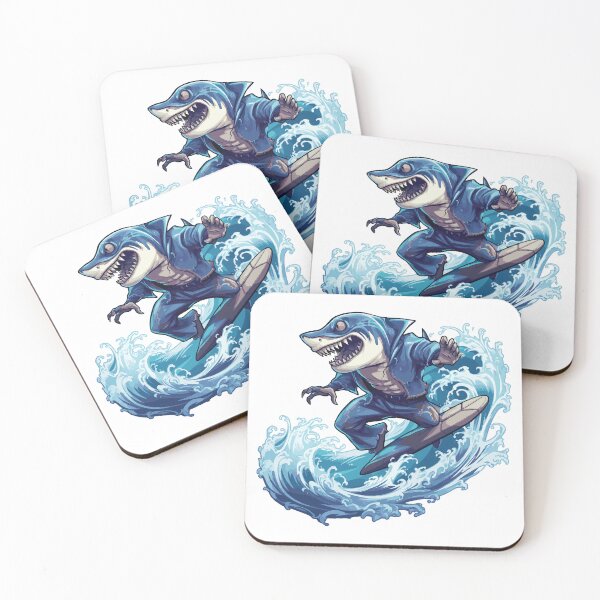 Item preview, Shark Surfing - Shark Beach designed and sold by VelvetRoom.