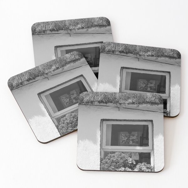 Item preview, flowers in the window bw designed and sold by eddiebarronshop.