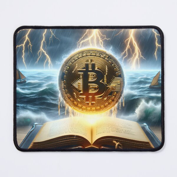 Item preview, Thunderous Transactions: Lightning Illuminates the Digital Ledger designed and sold by Ultraviolet1337.