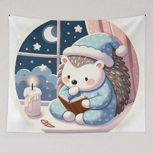 Item preview, The Hedgehog's Hushed Hour designed and sold by OniumEth.