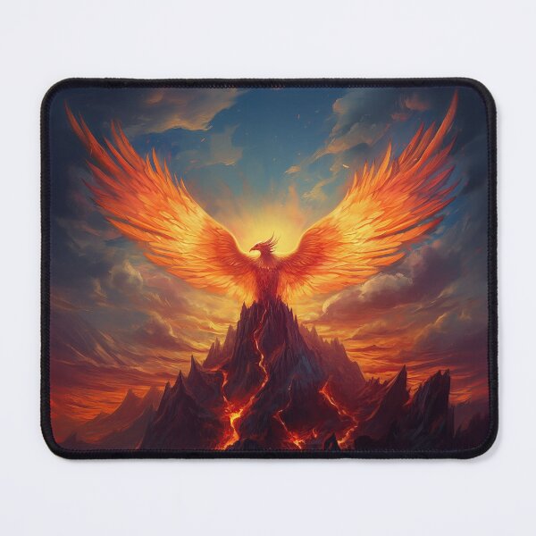 Item preview, Phoenix rising from the ashes on Monster Mountain  designed and sold by MonsterMountain.