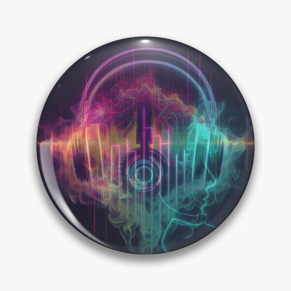 Artikelvorschau, Headset Waves of Neon entworfen und verkauft von DesignVibesHub.