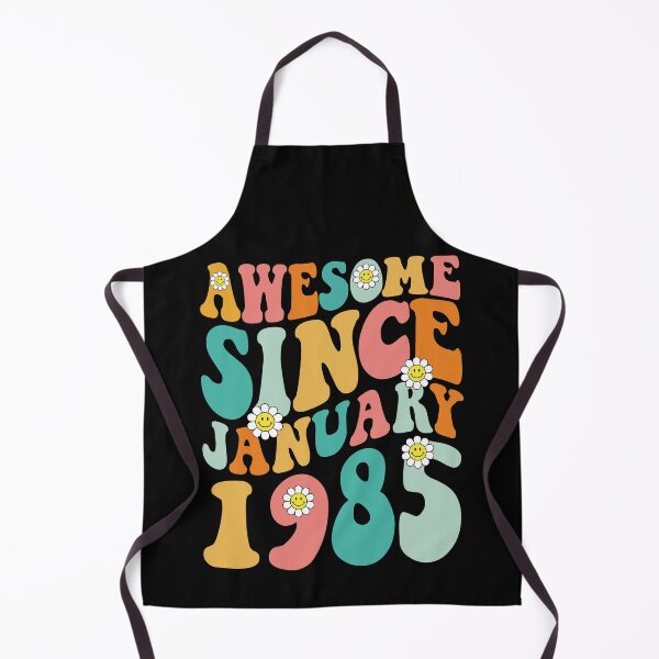 Item preview, Awesome Since January 1985 | Made In 1985 | Retro Groovy Birthday designed and sold by Christina-grich.