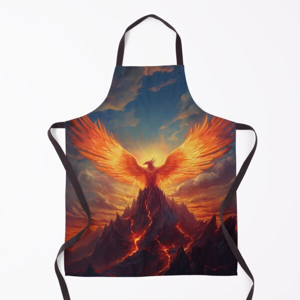 Item preview, Phoenix rising from the ashes on Monster Mountain designed and sold by MonsterMountain.