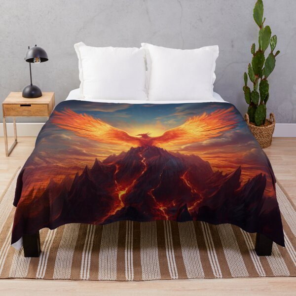 Item preview, Phoenix rising from the ashes on Monster Mountain  designed and sold by MonsterMountain.