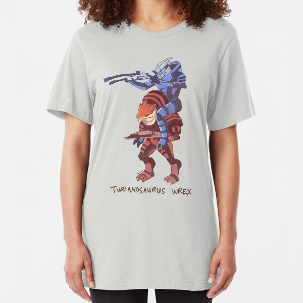Turianosaurus Wrex Slim Fit T-Shirt