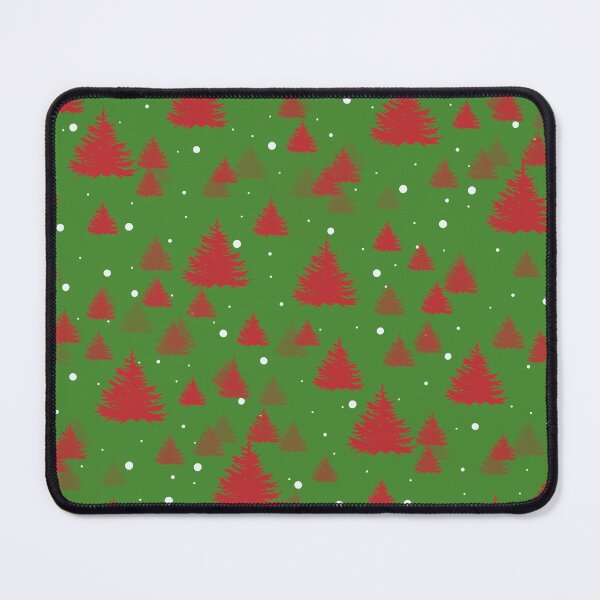 Item preview, Red and green Pine tree repeated pattern for Christmas  designed and sold by Tanuja  Sharma.