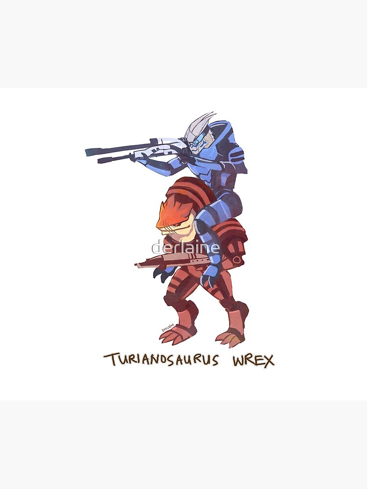 Turianosaurus Wrex by derlaine