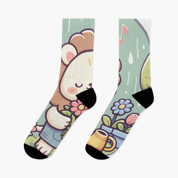 Item preview, Cheerful Gardening Lion with Melodic Raindrops Art designed and sold by OniumEth.