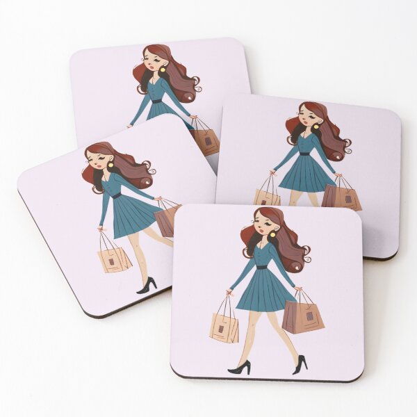 Item preview, shopaholic shopping girl designed and sold by AP.