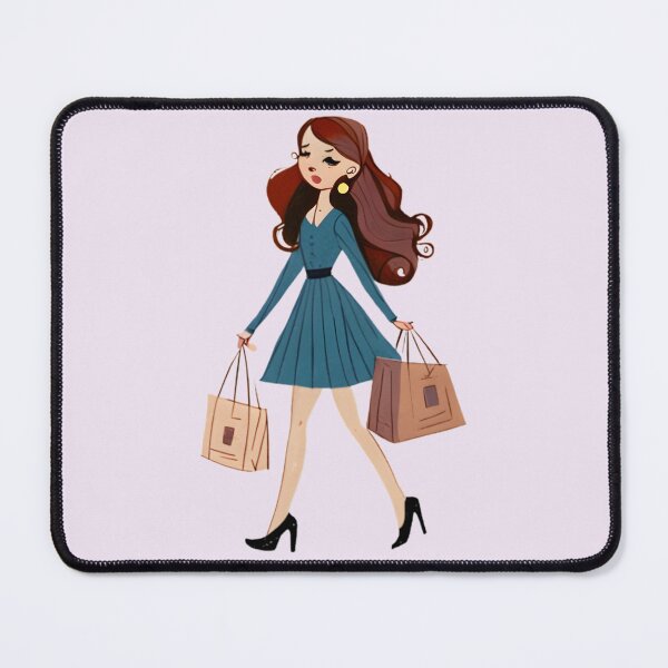 Item preview, shopaholic shopping girl designed and sold by AP.