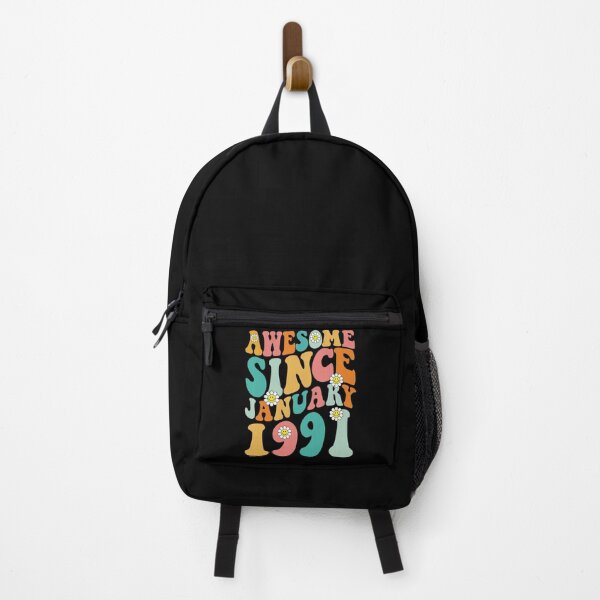 Item preview, Awesome Since January 1991 | Made In 1991 | Retro Groovy Birthday designed and sold by Christina-grich.