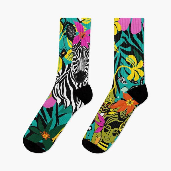 Artikelvorschau, African Floral - Das Zebra und die Meerjungfrau entworfen und verkauft von KEROMERO.
