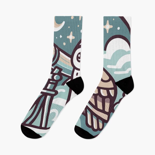 Item preview, Mystical Night Owl Gazing at the Stars designed and sold by OniumEth.