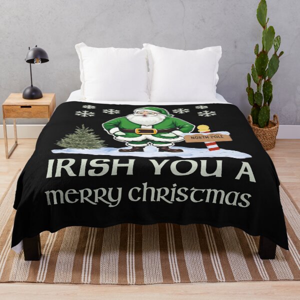 Item preview, Irish You A Merry Christmas, Irish Style Merry Christmas Greeting designed and sold by Urban-Celt.