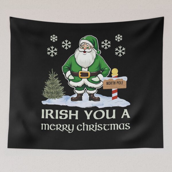 Item preview, Irish You A Merry Christmas, Irish Style Merry Christmas Greeting designed and sold by Urban-Celt.